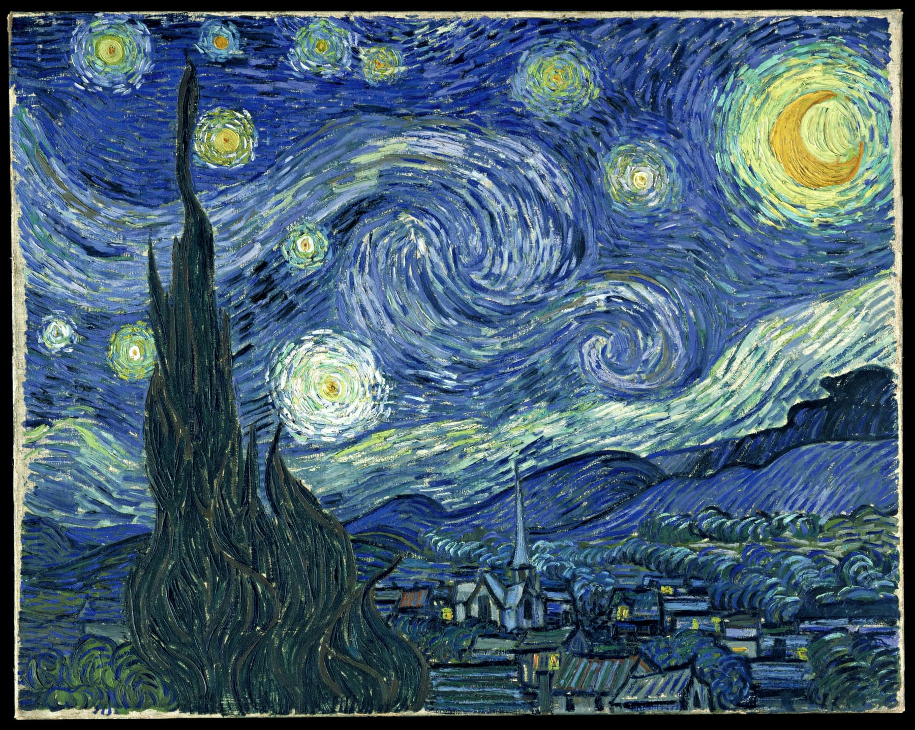 The Starry Night, Vincent van Gogh