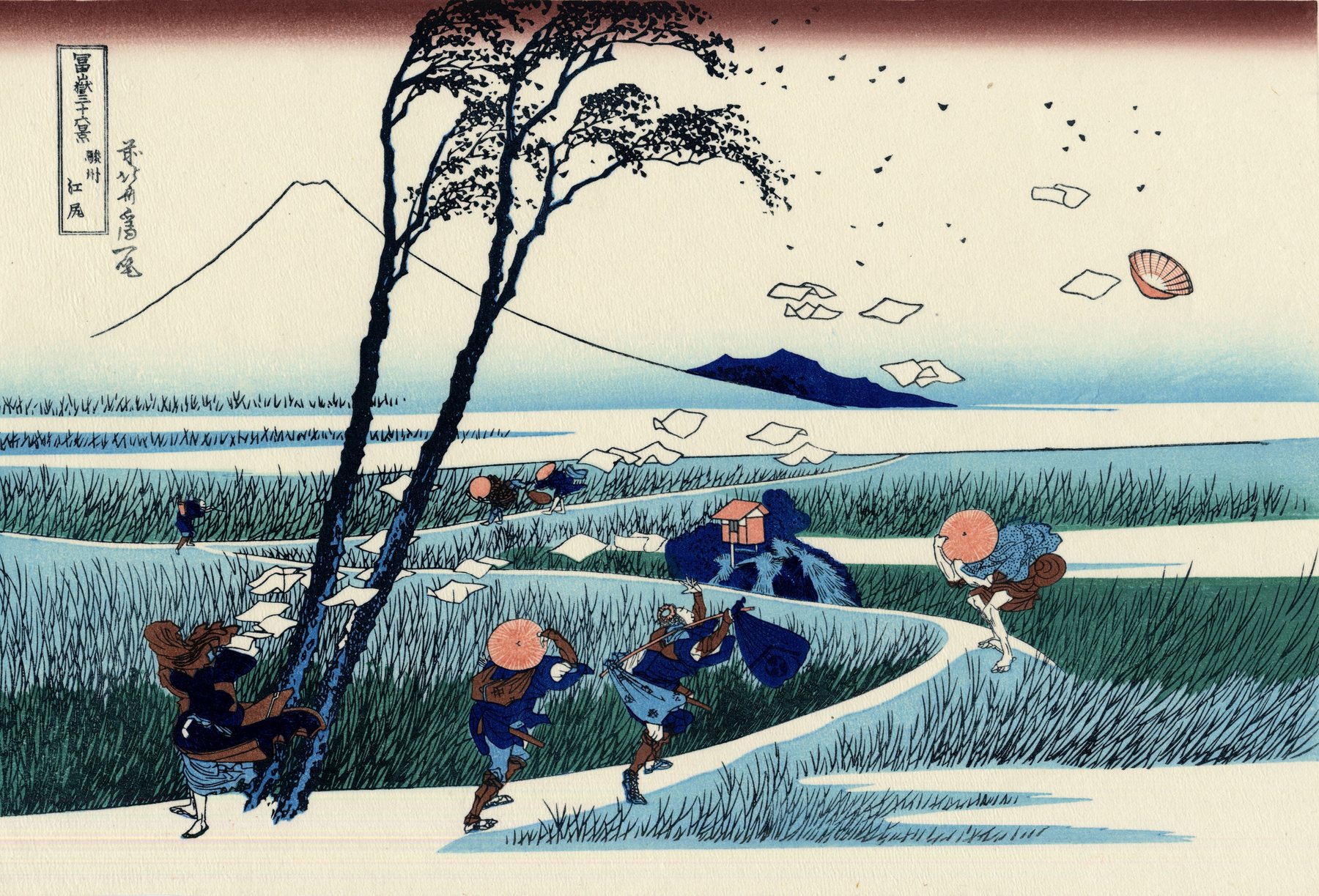 Ejiri in Suruga Province, Katsushika Hokusai