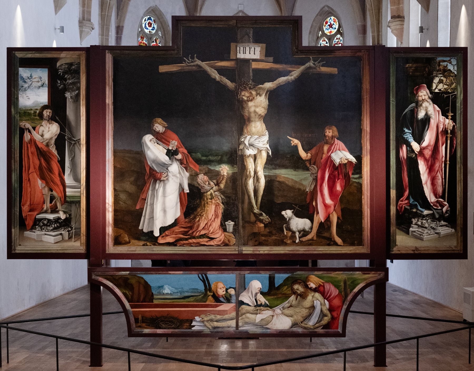 Isenheim Altarpiece — The Crucifixion, Matthias Grünewald