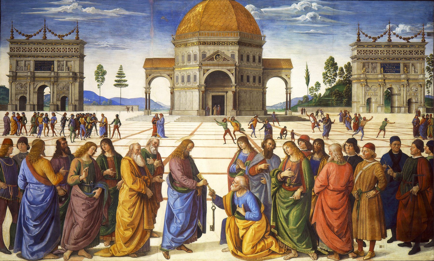 The Delivery of the Keys, Pietro Perugino