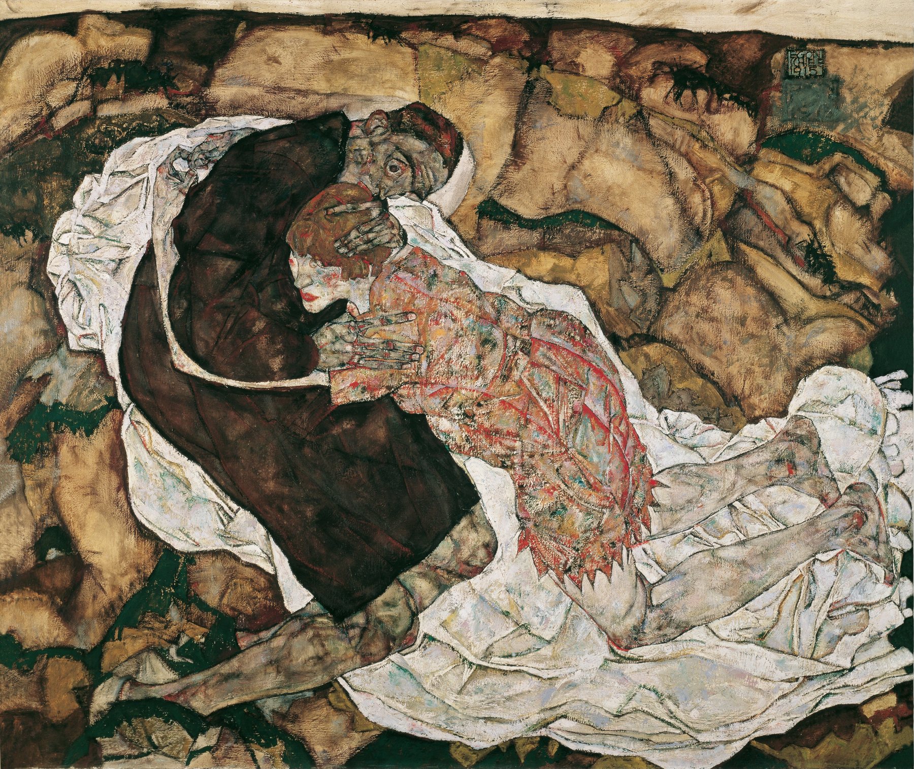 Death and the Maiden, Egon Schiele